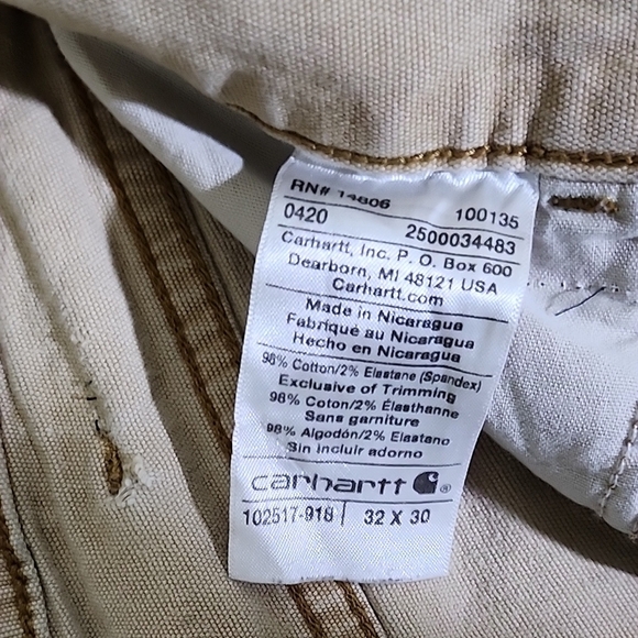 Carhartt Tan Relaxed Fit Pants - Picture 4 of 10